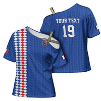 Custom World Football 2026 France Cross Shoulder Shirt Les Bleus Road To Champions - Wonder Print Shop