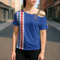 Custom World Football 2026 France Cross Shoulder Shirt Les Bleus Road To Champions - Wonder Print Shop