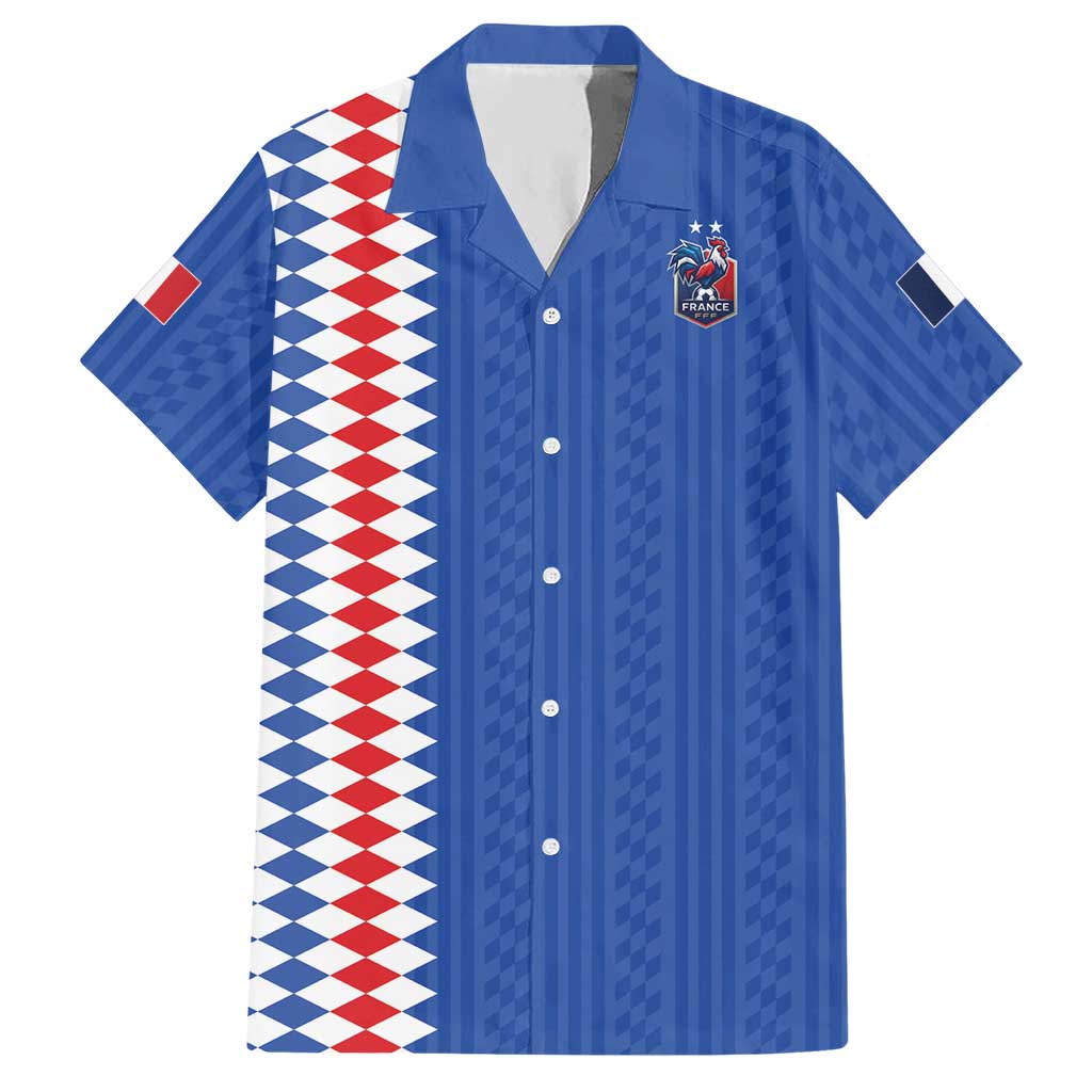 Custom World Football 2026 France Hawaiian Shirt Les Bleus Road To Champions - Wonder Print Shop
