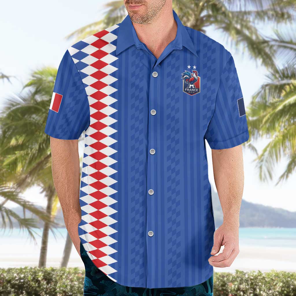 Custom World Football 2026 France Hawaiian Shirt Les Bleus Road To Champions - Wonder Print Shop
