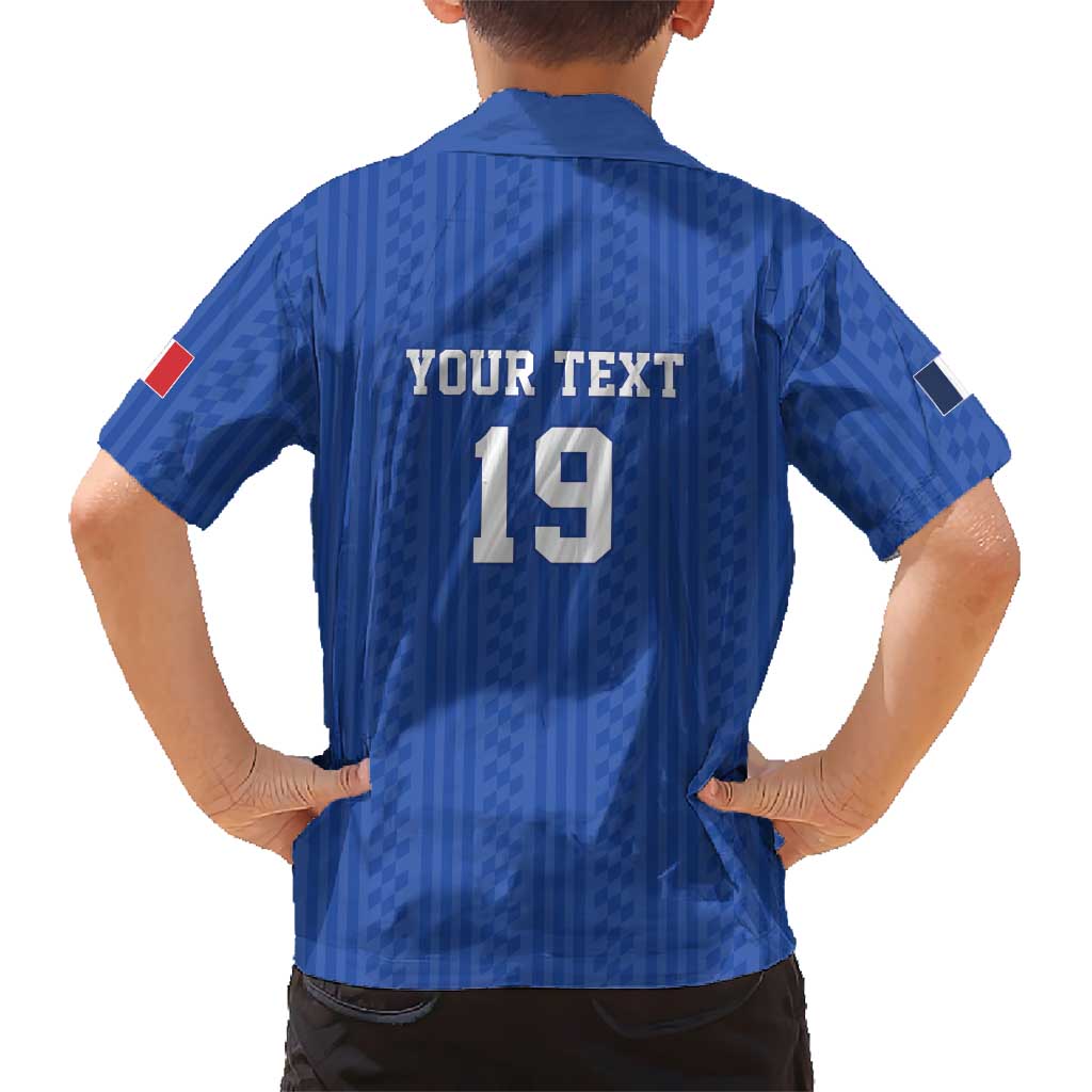 Custom World Football 2026 France Kid Hawaiian Shirt Les Bleus Road To Champions - Wonder Print Shop