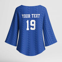 Custom World Football 2026 France Kimono Sleeve Blouse Les Bleus Road To Champions - Wonder Print Shop