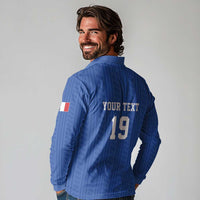 Custom World Football 2026 France Long Sleeve Polo Shirt Les Bleus Road To Champions - Wonder Print Shop