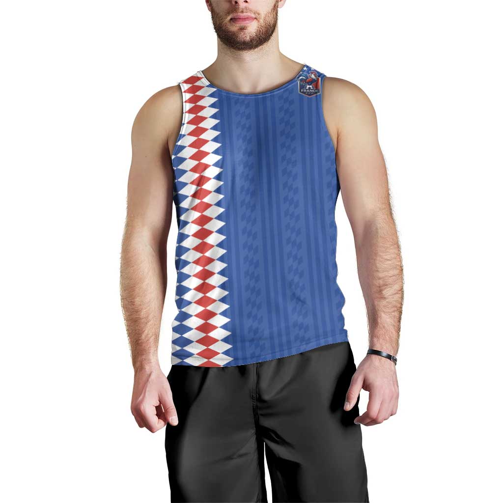 Custom World Football 2026 France Men Tank Top Les Bleus Road To Champions - Wonder Print Shop