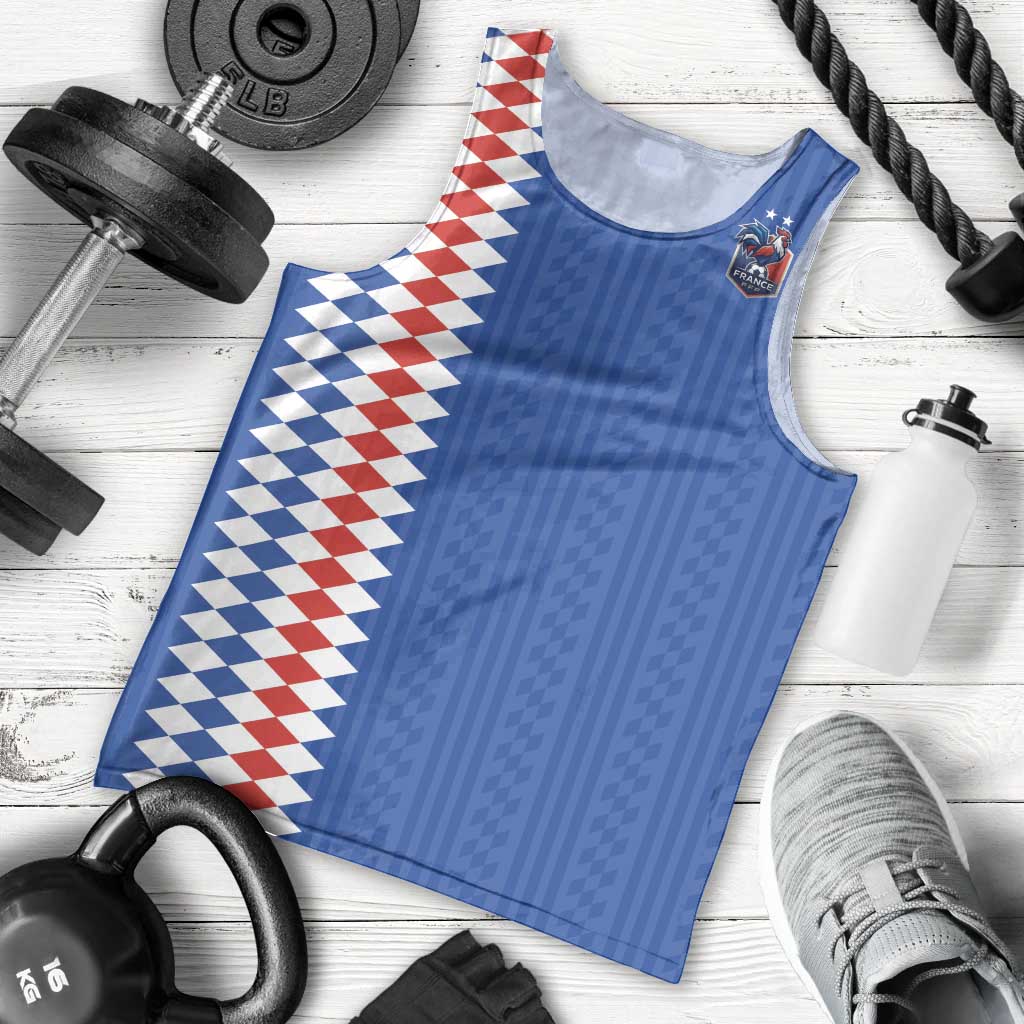 Custom World Football 2026 France Men Tank Top Les Bleus Road To Champions - Wonder Print Shop