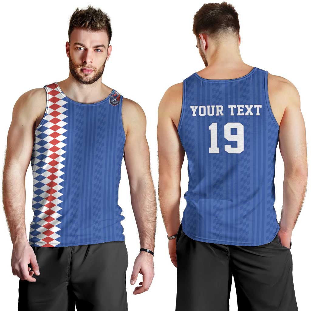 Custom World Football 2026 France Men Tank Top Les Bleus Road To Champions - Wonder Print Shop