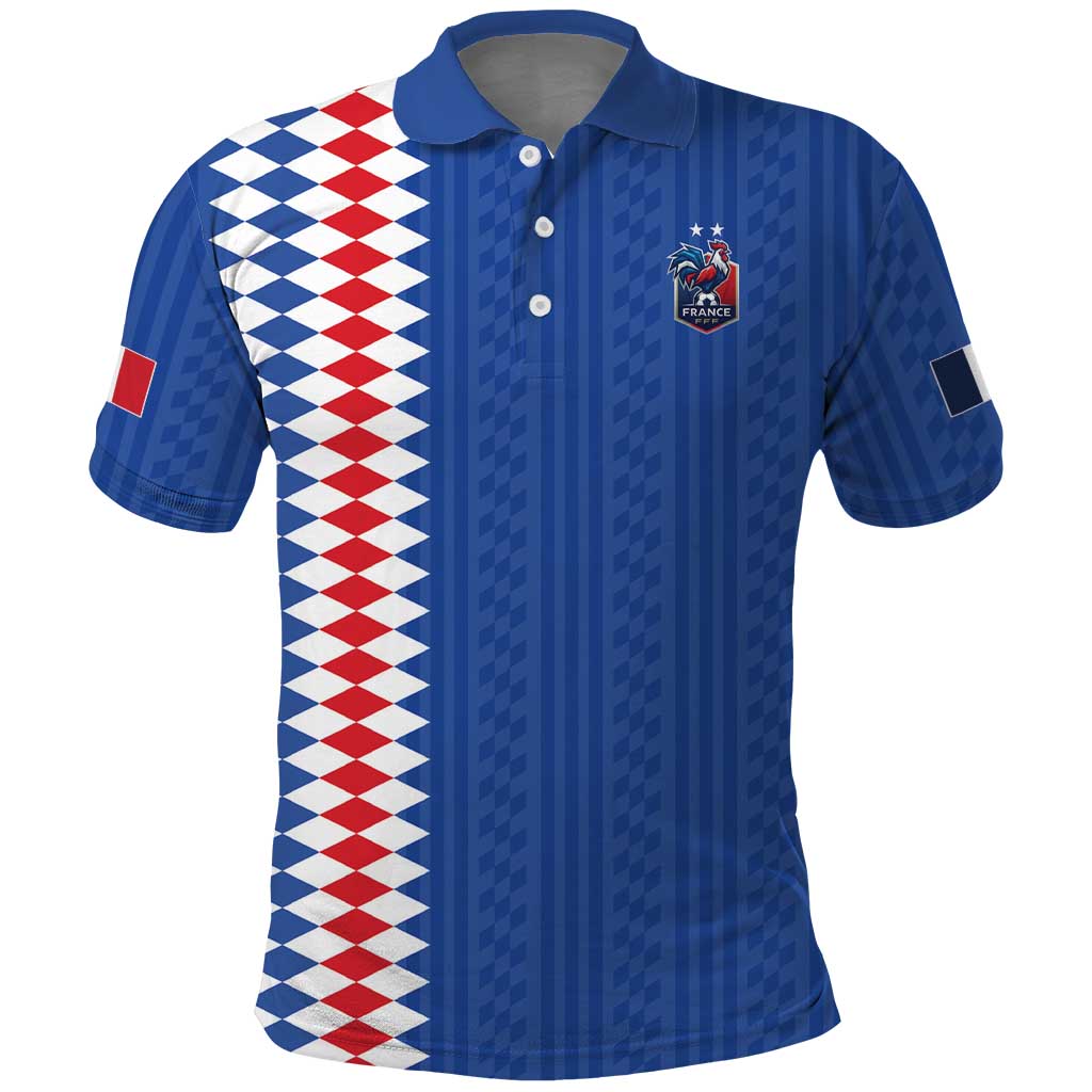 Custom World Football 2026 France Polo Shirt Les Bleus Road To Champions - Wonder Print Shop