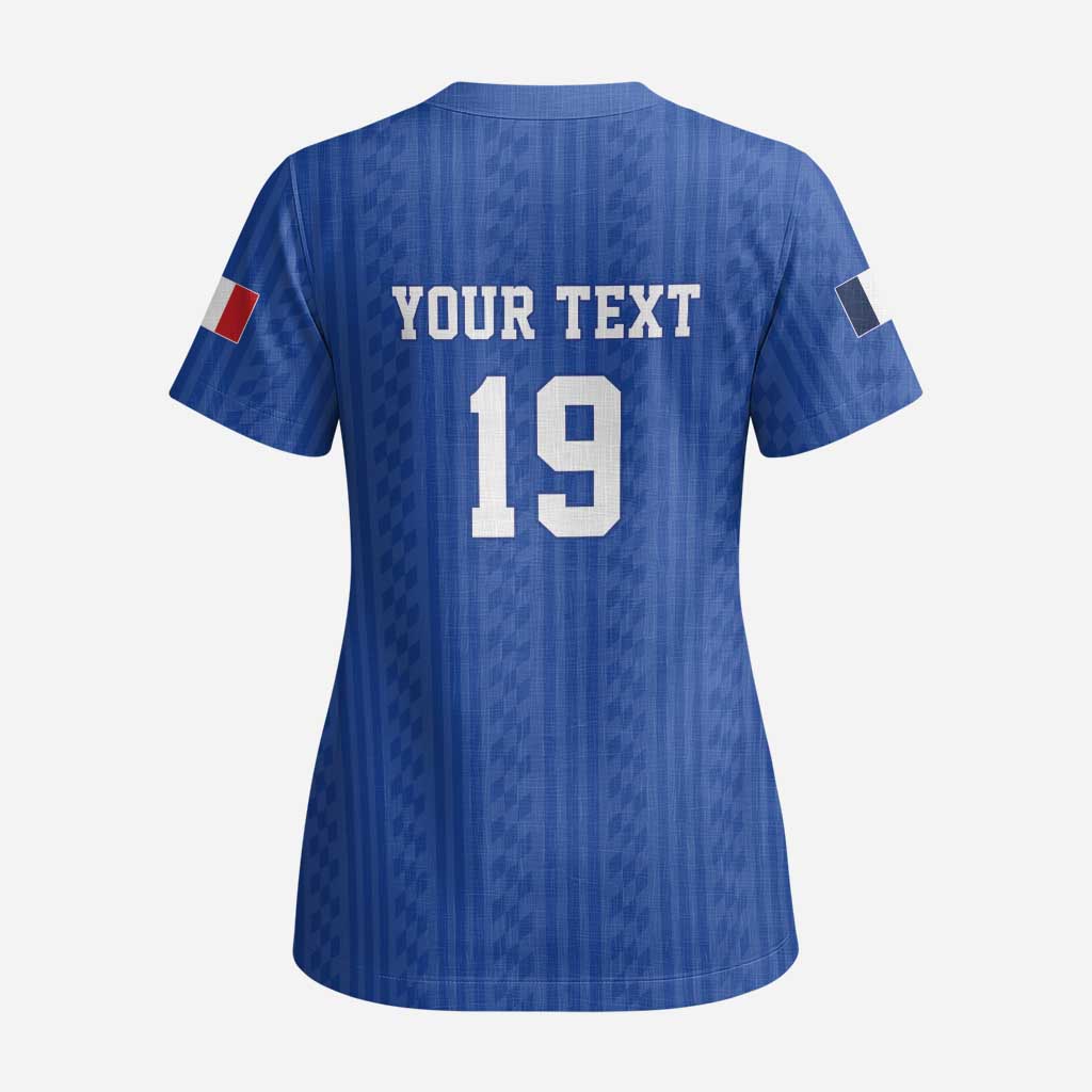 Custom World Football 2026 France Scrub Top Les Bleus Road To Champions - Wonder Print Shop