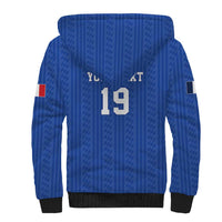 Custom World Football 2026 France Sherpa Hoodie Les Bleus Road To Champions - Wonder Print Shop
