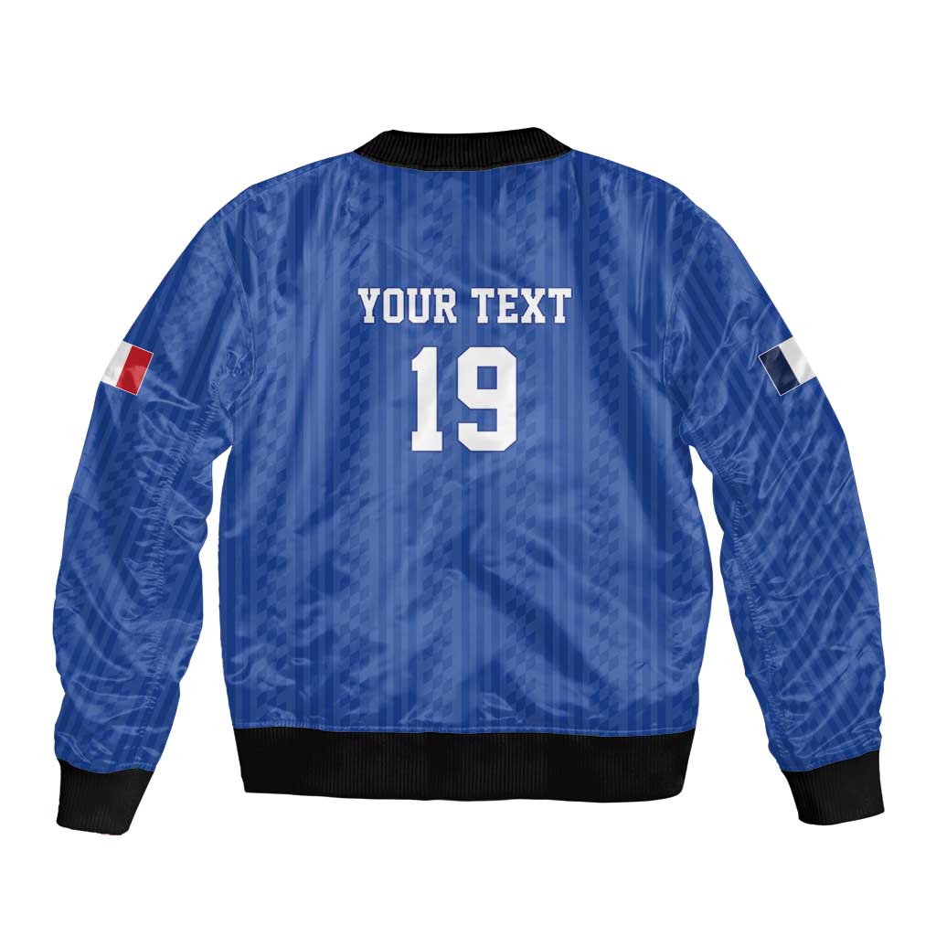 Custom World Football 2026 France Sleeve Zip Bomber Jacket Les Bleus Road To Champions - Wonder Print Shop