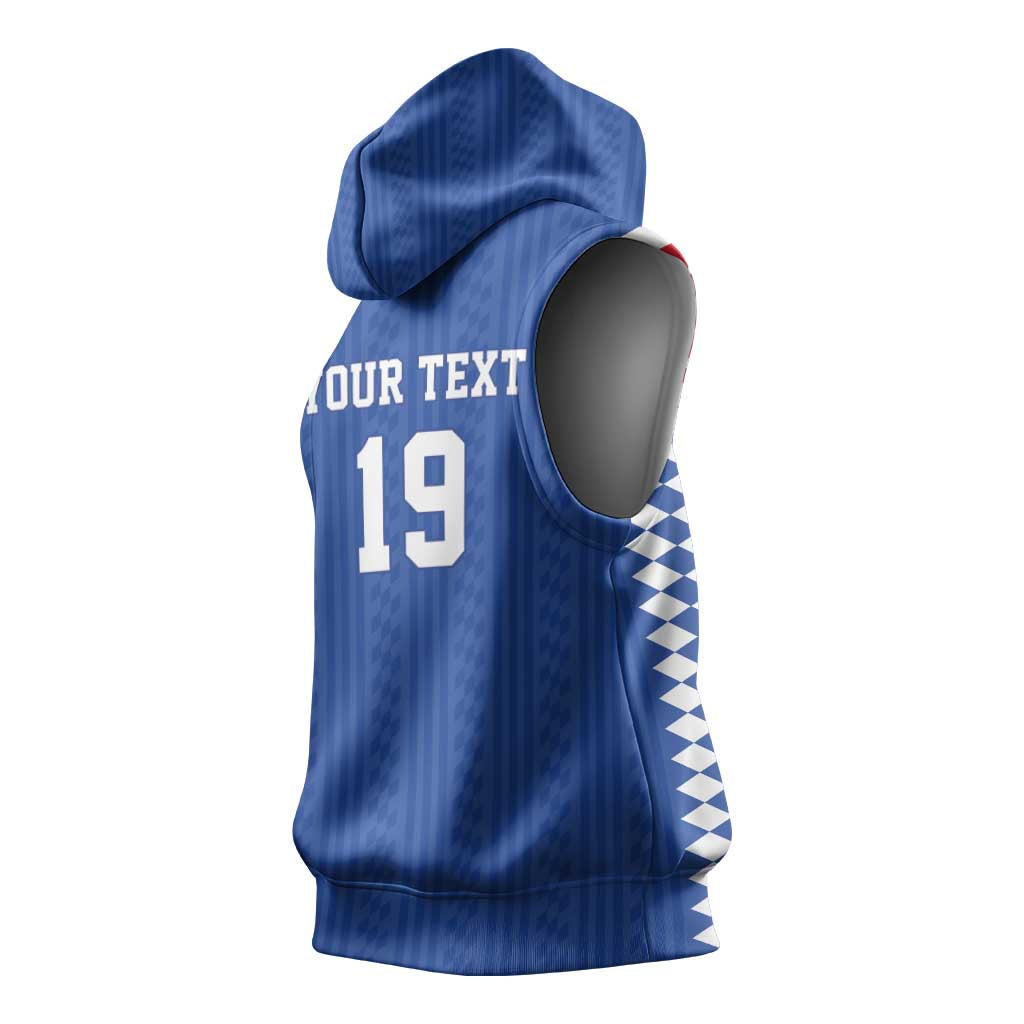 Custom World Football 2026 France Sleeveless Hoodie Les Bleus Road To Champions - Wonder Print Shop