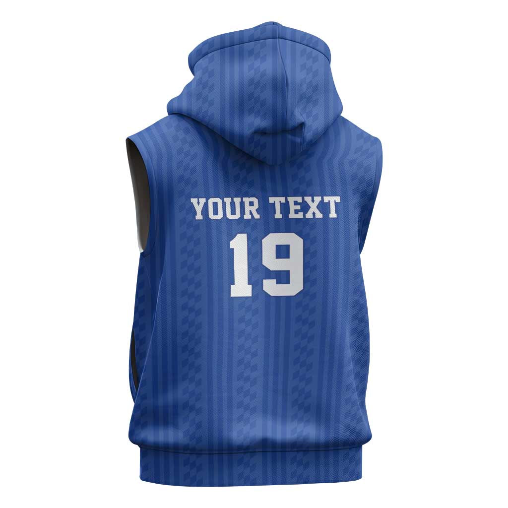 Custom World Football 2026 France Sleeveless Zip Hoodie Les Bleus Road To Champions - Wonder Print Shop