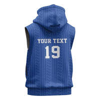 Custom World Football 2026 France Sleeveless Zip Hoodie Les Bleus Road To Champions - Wonder Print Shop