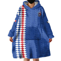 Custom World Football 2026 France Wearable Blanket Hoodie Les Bleus Road To Champions - Wonder Print Shop