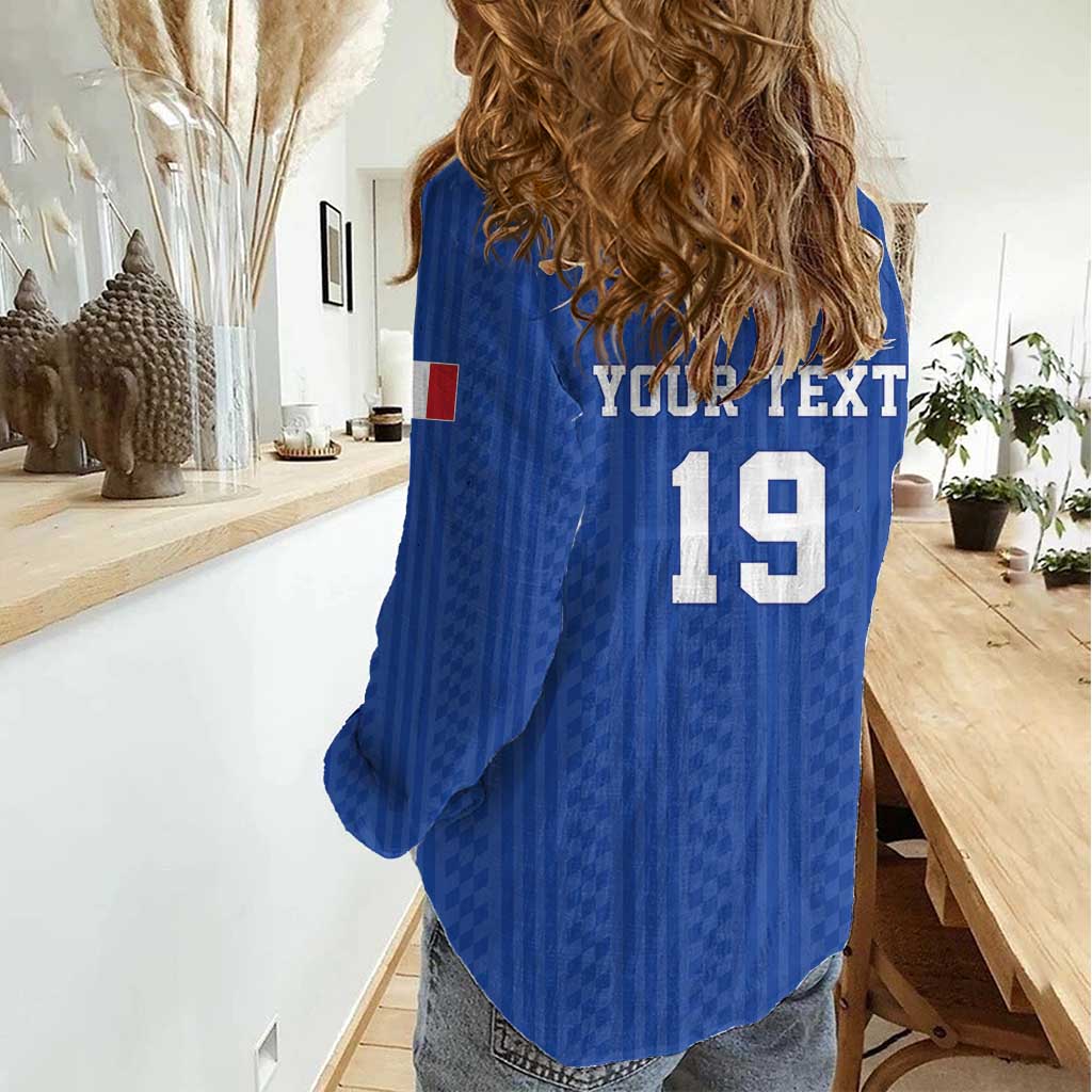 Custom World Football 2026 France Women Casual Shirt Les Bleus Road To Champions - Wonder Print Shop