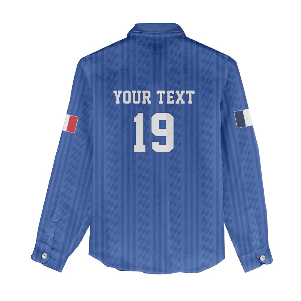 Custom World Football 2026 France Women Casual Shirt Les Bleus Road To Champions - Wonder Print Shop