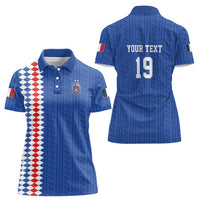 Custom World Football 2026 France Women Polo Shirt Les Bleus Road To Champions - Wonder Print Shop