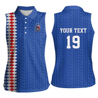 Custom World Football 2026 France Women Sleeveless Polo Shirt Les Bleus Road To Champions - Wonder Print Shop