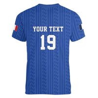 Custom World Football 2026 France Women V-Neck T-Shirt Les Bleus Road To Champions - Wonder Print Shop