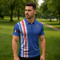 Custom World Football 2026 France Zipper Polo Shirt Les Bleus Road To Champions - Wonder Print Shop