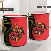 World Football 2026 Belgium Laundry Basket Red Devils Go Champions - Wonder Print Shop