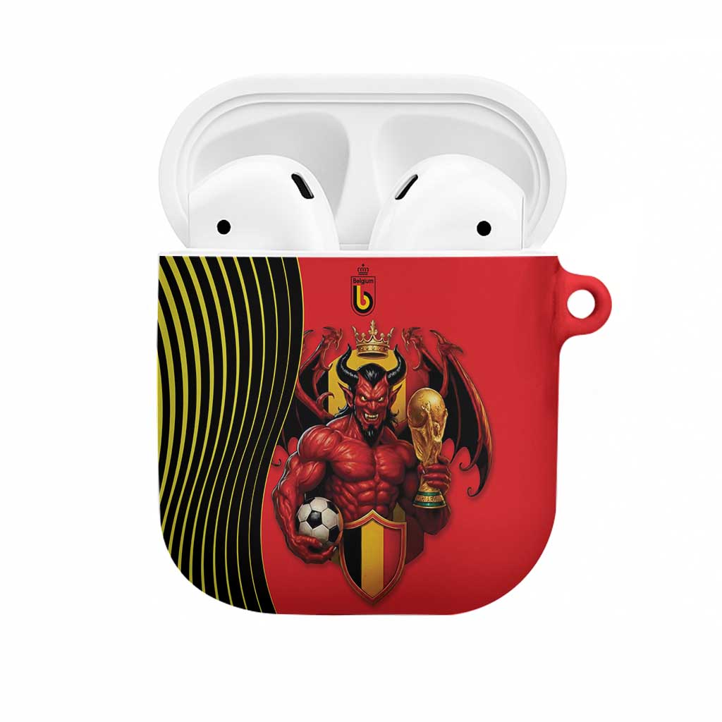 World Football 2026 Belgium AirPods Case Red Devils Go Champions - Wonder Print Shop