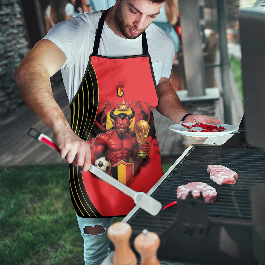 World Football 2026 Belgium Apron Red Devils Go Champions - Wonder Print Shop