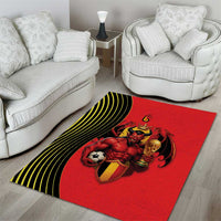 World Football 2026 Belgium Area Rug Red Devils Go Champions - Wonder Print Shop