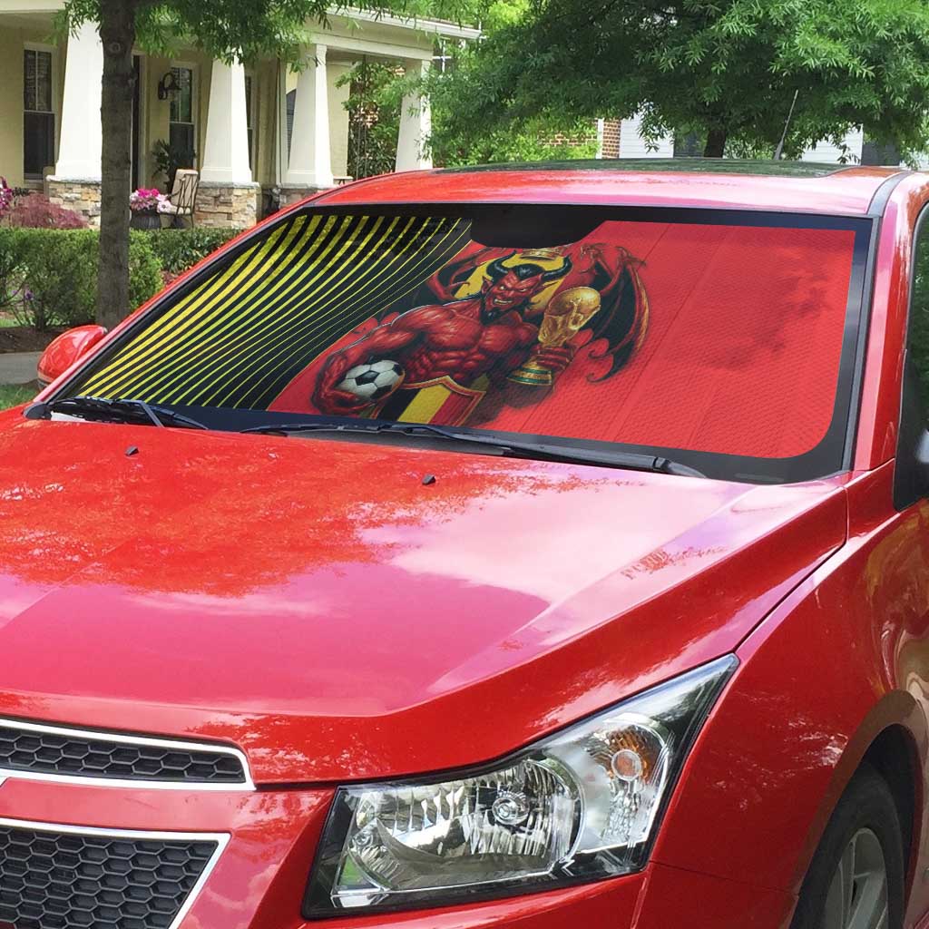 World Football 2026 Belgium Auto Sun Shade Red Devils Go Champions - Wonder Print Shop