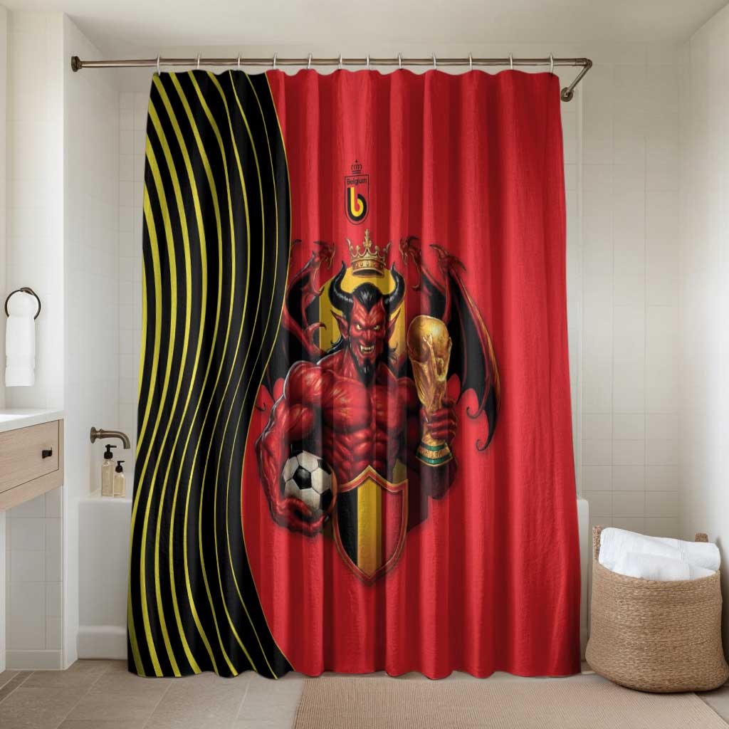 World Football 2026 Belgium Bathroom Set Red Devils Go Champions - Wonder Print Shop