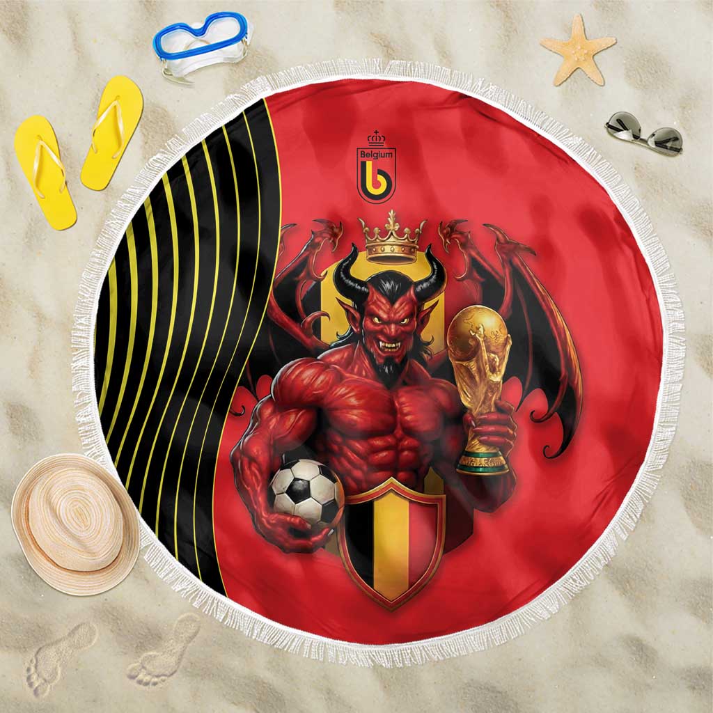 World Football 2026 Belgium Beach Blanket Red Devils Go Champions - Wonder Print Shop