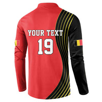 Custom World Football 2026 Belgium Button Sweatshirt Red Devils Go Champions - Wonder Print Shop