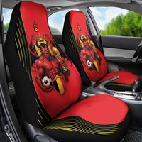 World Football 2026 Belgium Car Seat Cover Red Devils Go Champions - Wonder Print Shop