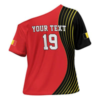 Custom World Football 2026 Belgium Cross Shoulder Shirt Red Devils Go Champions - Wonder Print Shop