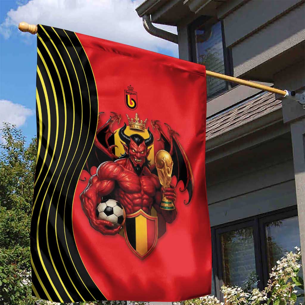 World Football 2026 Belgium Garden Flag Red Devils Go Champions - Wonder Print Shop