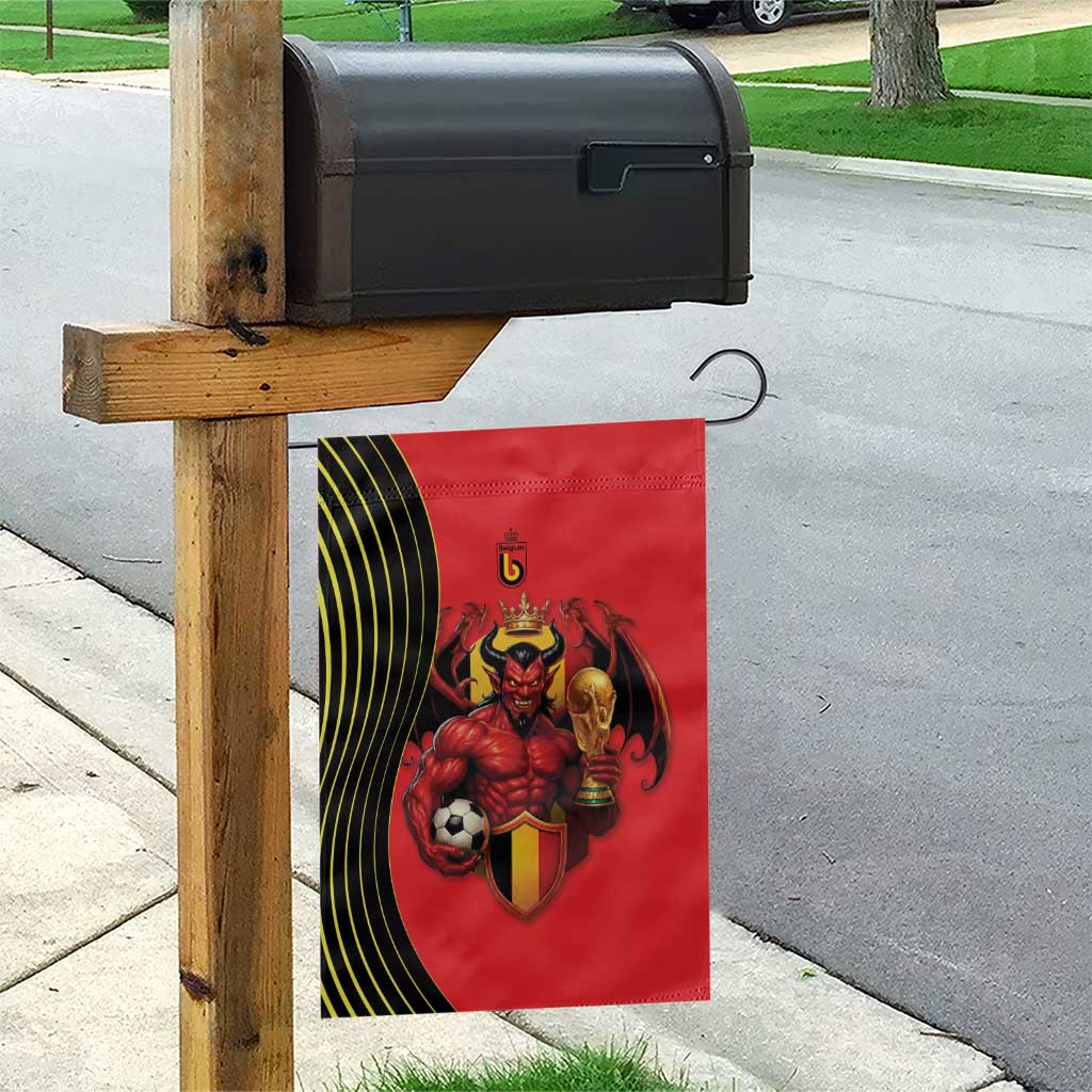 World Football 2026 Belgium Garden Flag Red Devils Go Champions - Wonder Print Shop