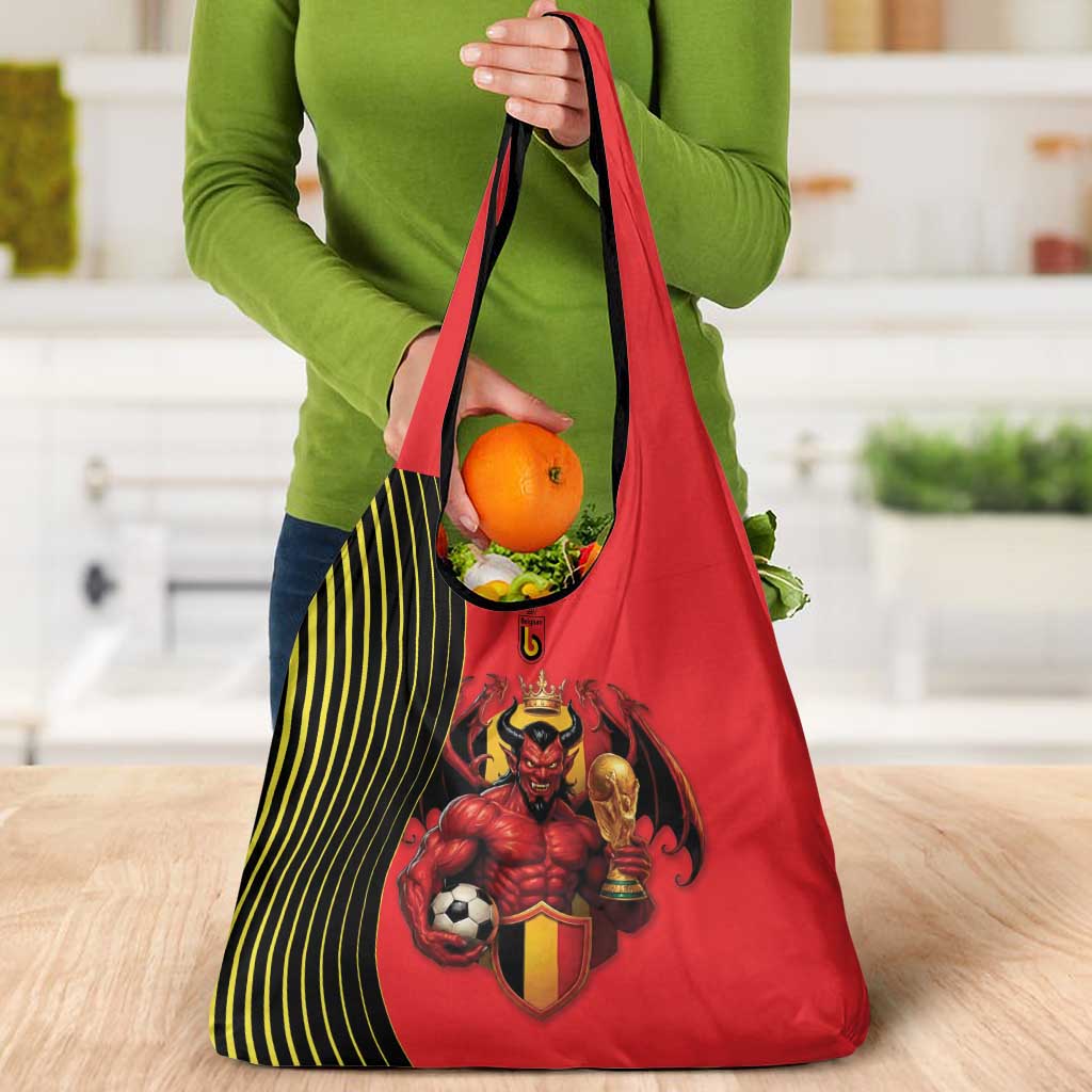 World Football 2026 Belgium Grocery Bag Red Devils Go Champions - Wonder Print Shop