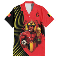 Custom World Football 2026 Belgium Hawaiian Shirt Red Devils Go Champions - Wonder Print Shop