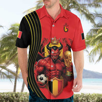 Custom World Football 2026 Belgium Hawaiian Shirt Red Devils Go Champions - Wonder Print Shop
