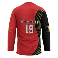 Custom World Football 2026 Belgium Hockey Jersey Red Devils Go Champions - Wonder Print Shop