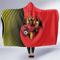 World Football 2026 Belgium Hooded Blanket Red Devils Go Champions - Wonder Print Shop