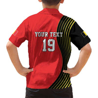 Custom World Football 2026 Belgium Kid Hawaiian Shirt Red Devils Go Champions - Wonder Print Shop
