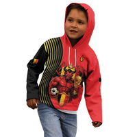 Custom World Football 2026 Belgium Kid Hoodie Red Devils Go Champions - Wonder Print Shop