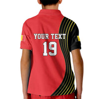 Custom World Football 2026 Belgium Kid Polo Shirt Red Devils Go Champions - Wonder Print Shop