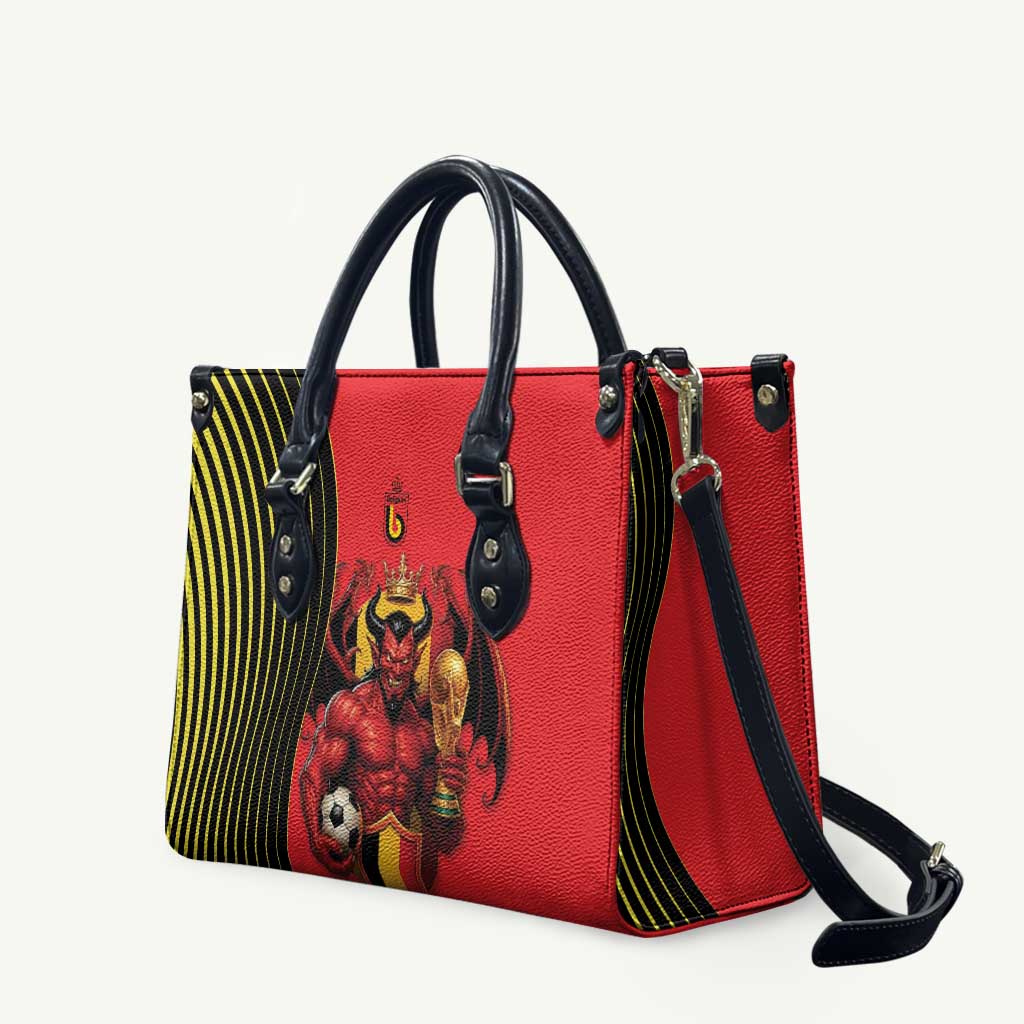World Football 2026 Belgium Leather Bag Red Devils Go Champions - Wonder Print Shop