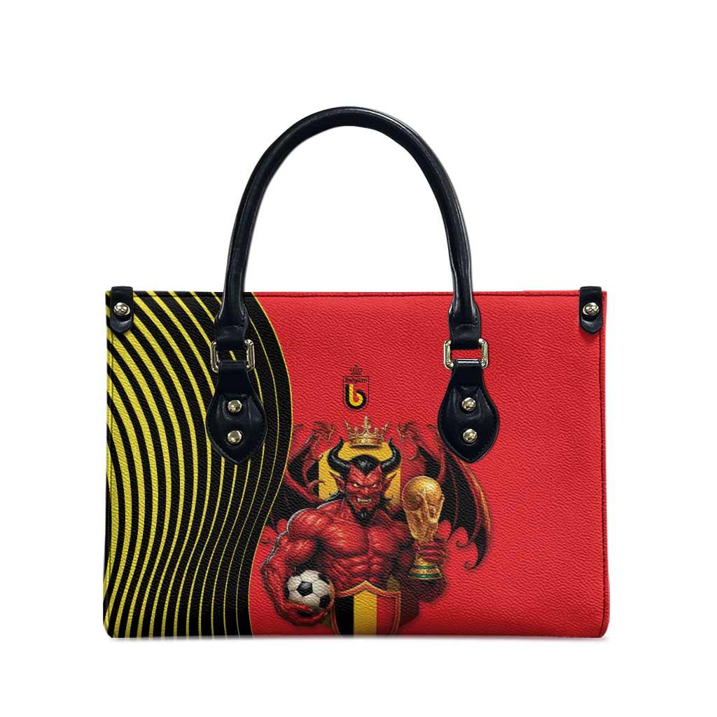 World Football 2026 Belgium Leather Bag Red Devils Go Champions - Wonder Print Shop