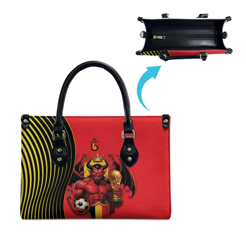 World Football 2026 Belgium Leather Bag Red Devils Go Champions - Wonder Print Shop