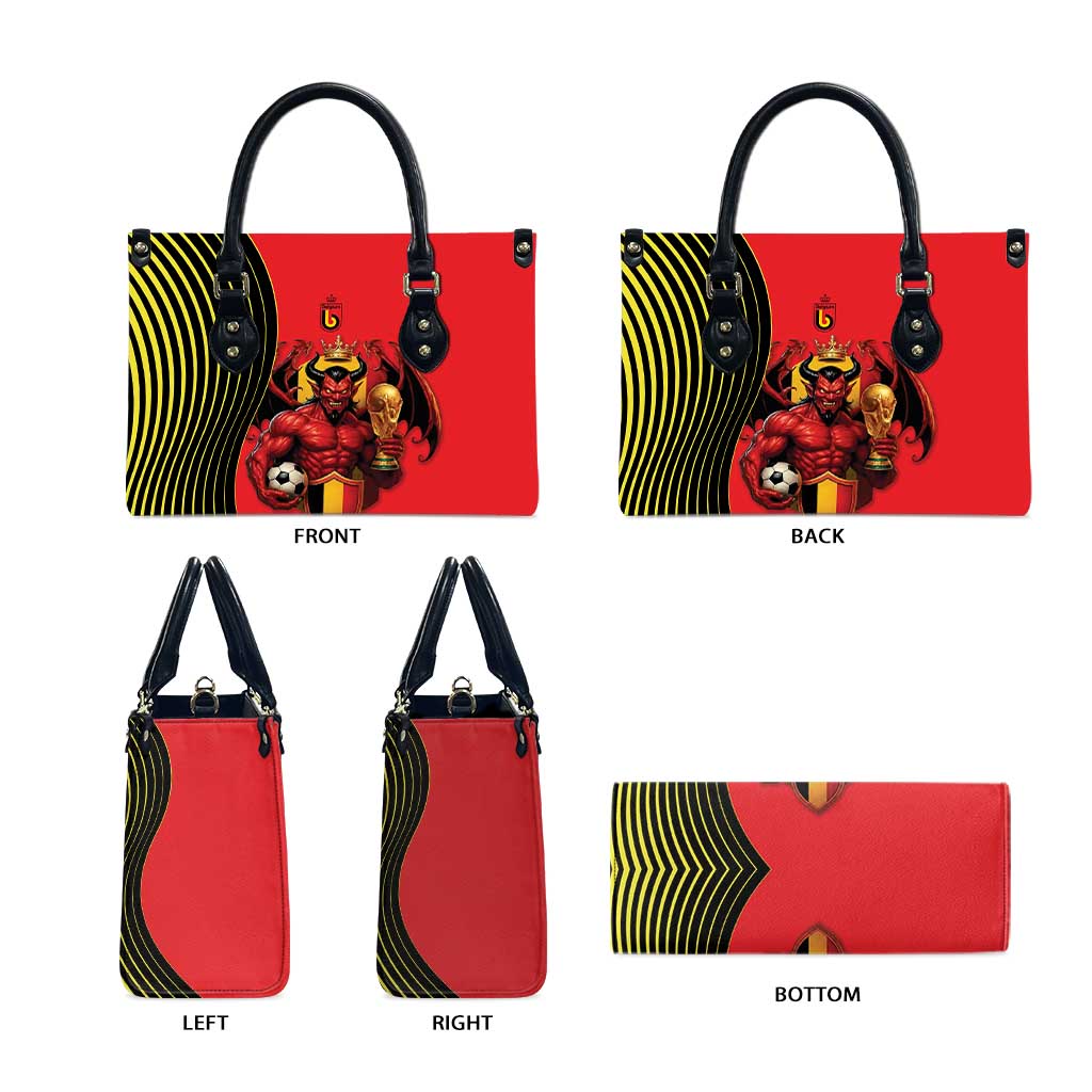 World Football 2026 Belgium Leather Bag Red Devils Go Champions - Wonder Print Shop