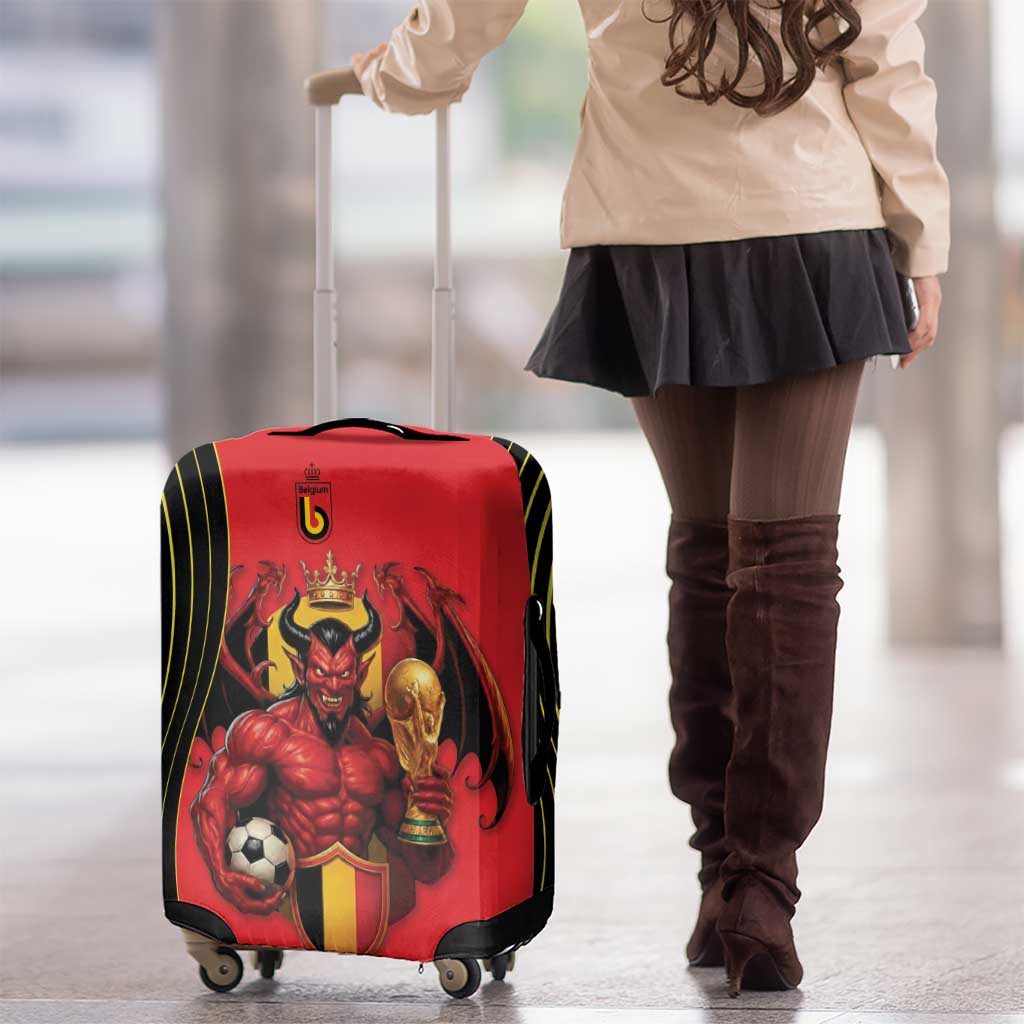 World Football 2026 Belgium Luggage Cover Red Devils Go Champions - Wonder Print Shop