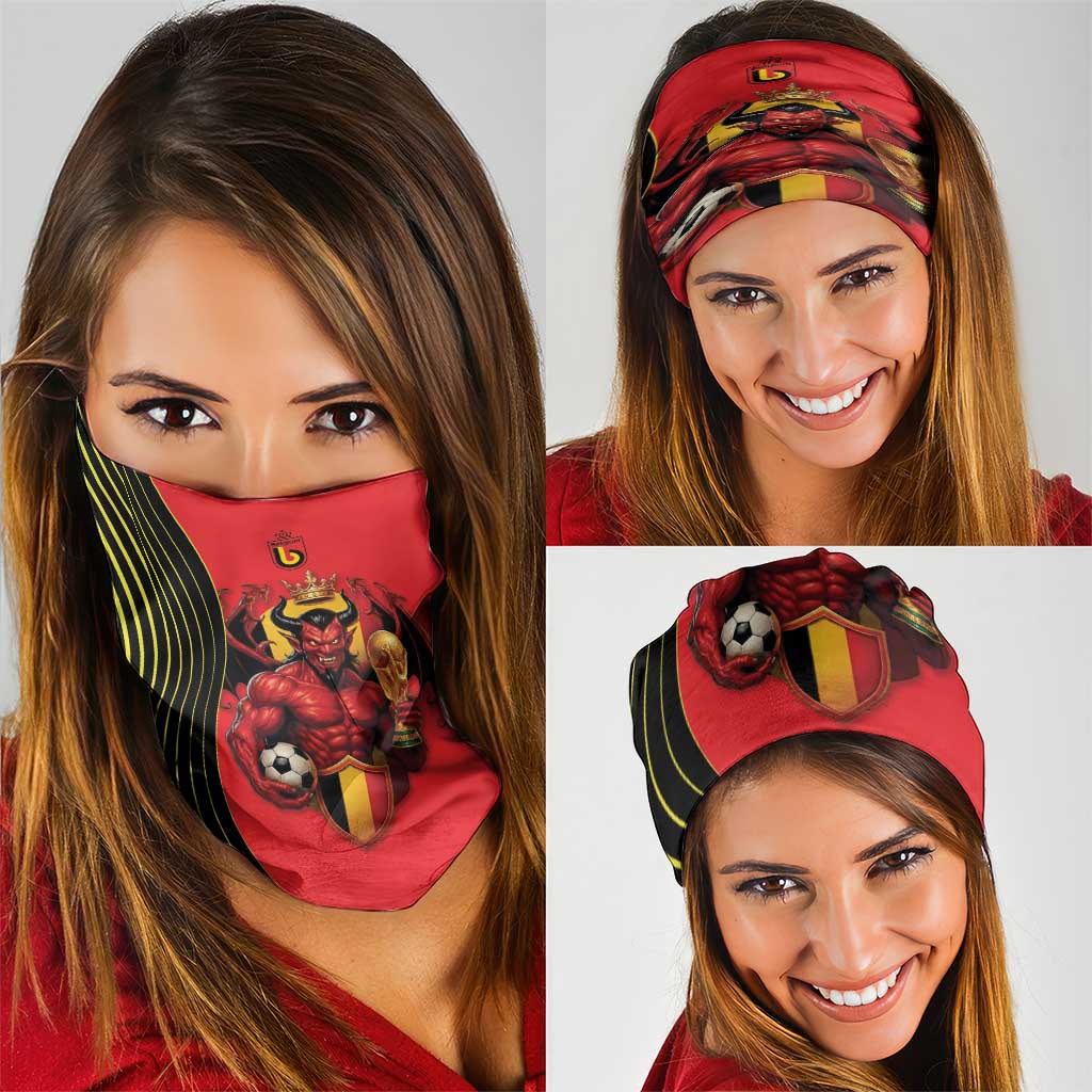 World Football 2026 Belgium Neck Gaiter Red Devils Go Champions - Wonder Print Shop